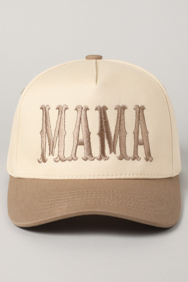 Mama Baseball Hat - Beige