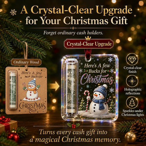 (🎁Last Day 49% OFF)🎄Christmas Cash Gift Ornament- Make Cash Feel Like A Real Christmas Gift💵