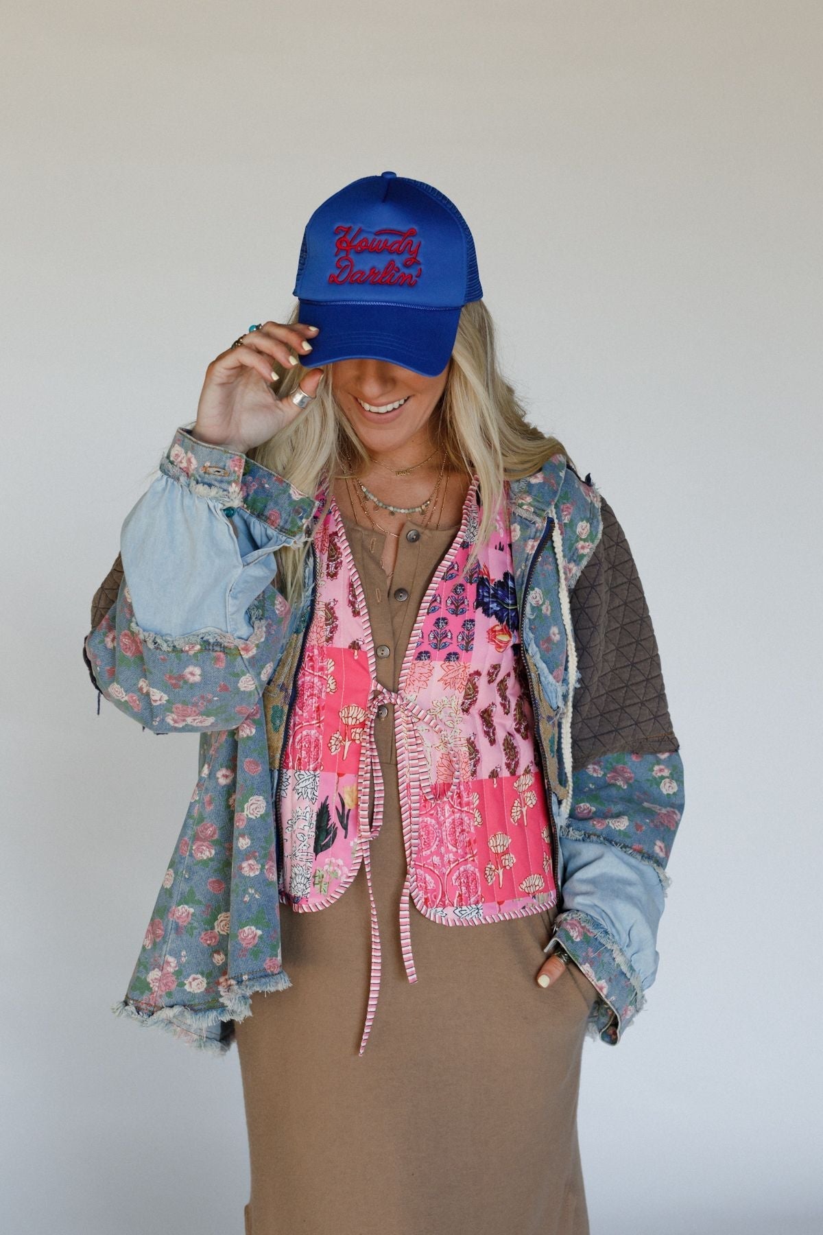 Howdy Darlin Trucker Hat - Blue