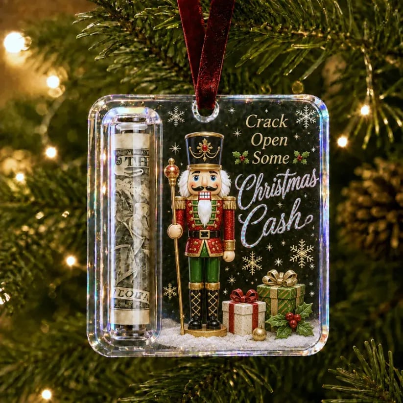 (🎁Last Day 49% OFF)🎄Christmas Cash Gift Ornament- Make Cash Feel Like A Real Christmas Gift💵