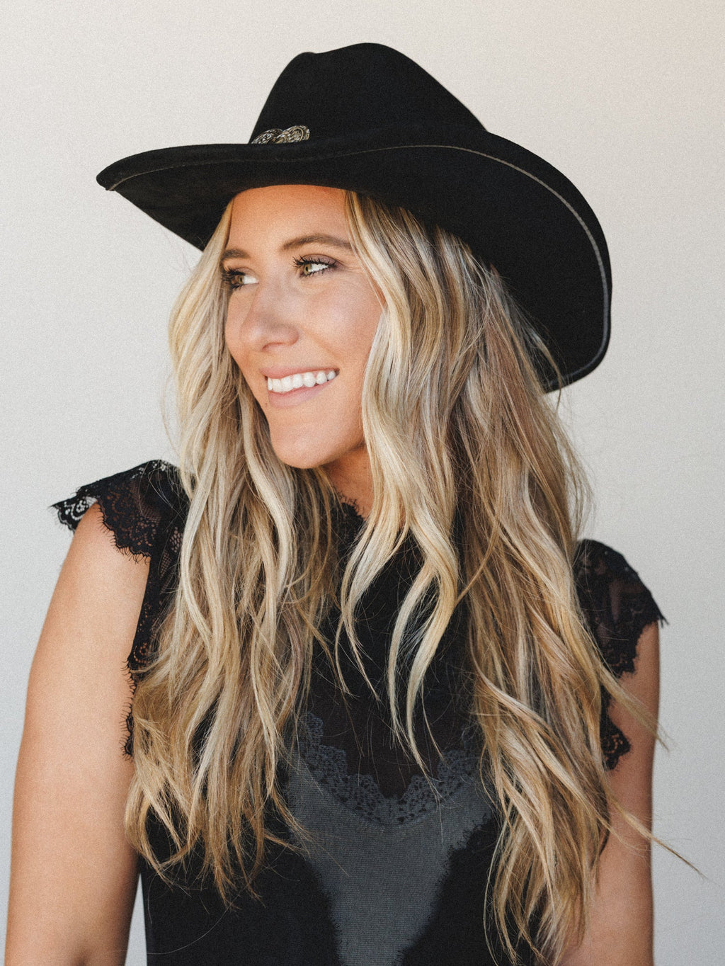 Heart of a Cowgirl Hat - Black