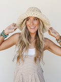 Flower Party Hat - Ivory