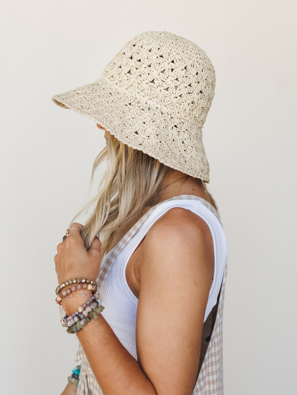 Flower Party Hat - Ivory