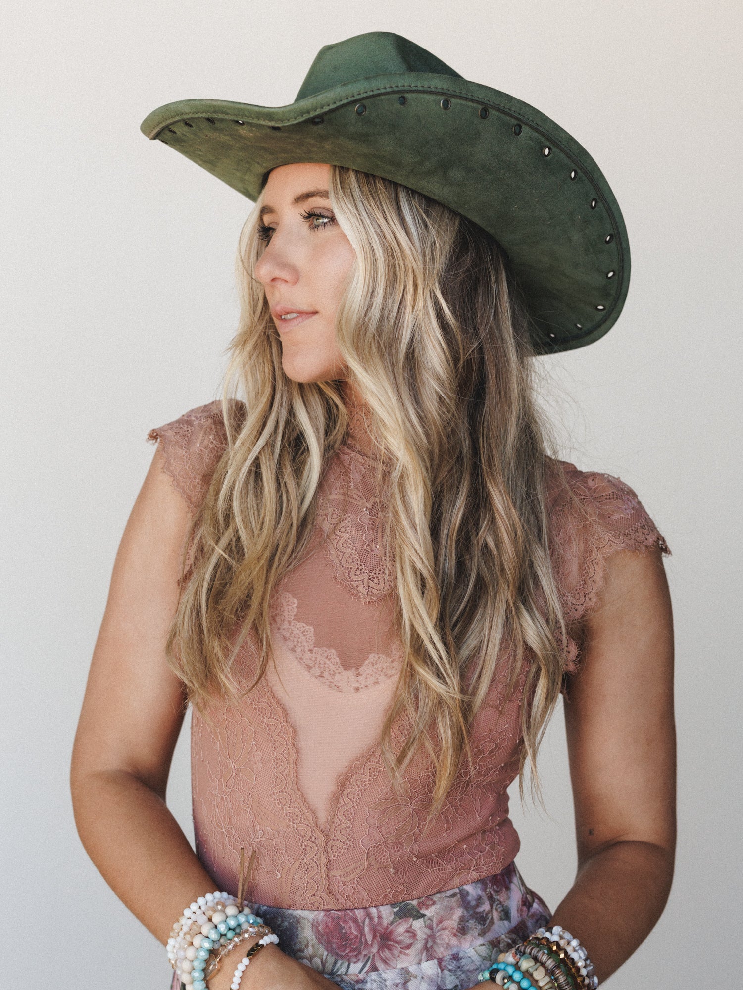 Among the Meadows Cowgirl Hat - Olive