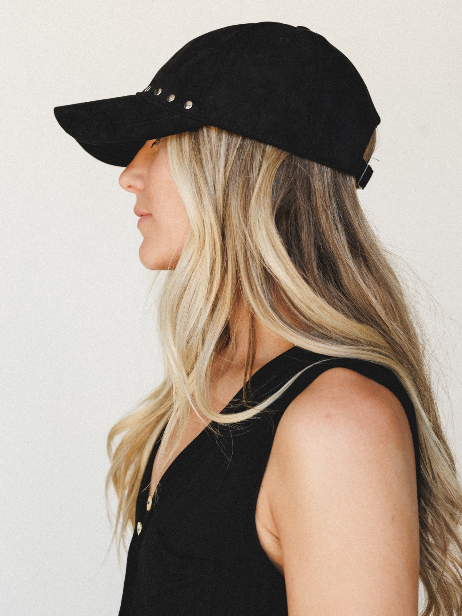 Ready to Go Studded Baseball Hat - Black