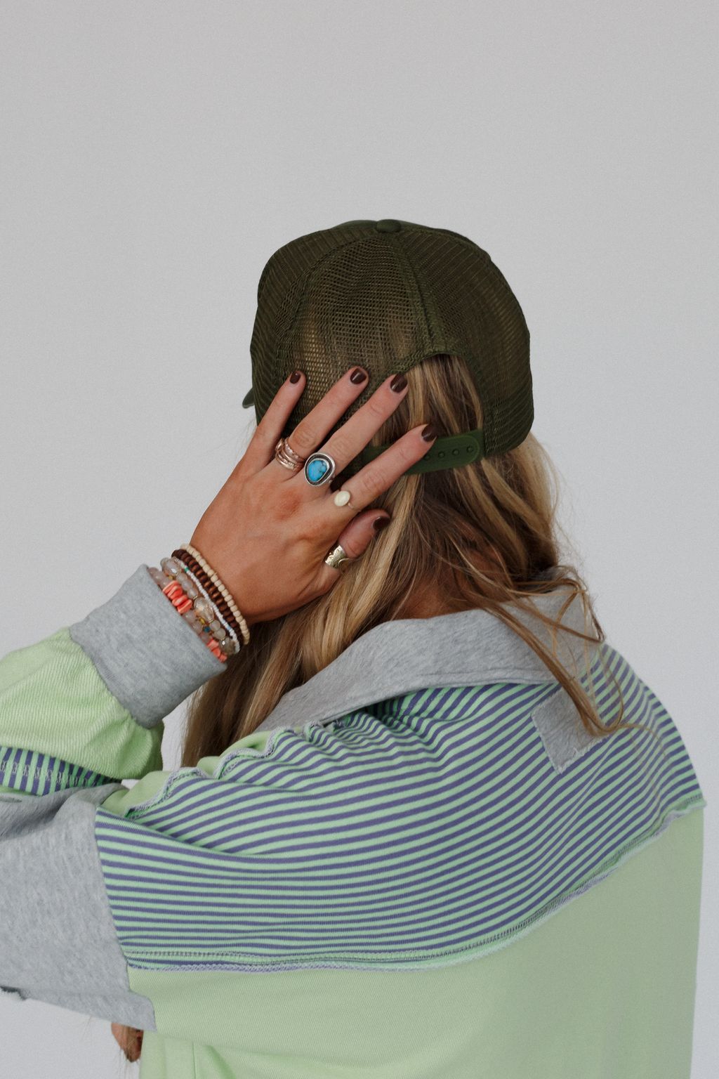 Desert Drift Trucker Hat - Olive