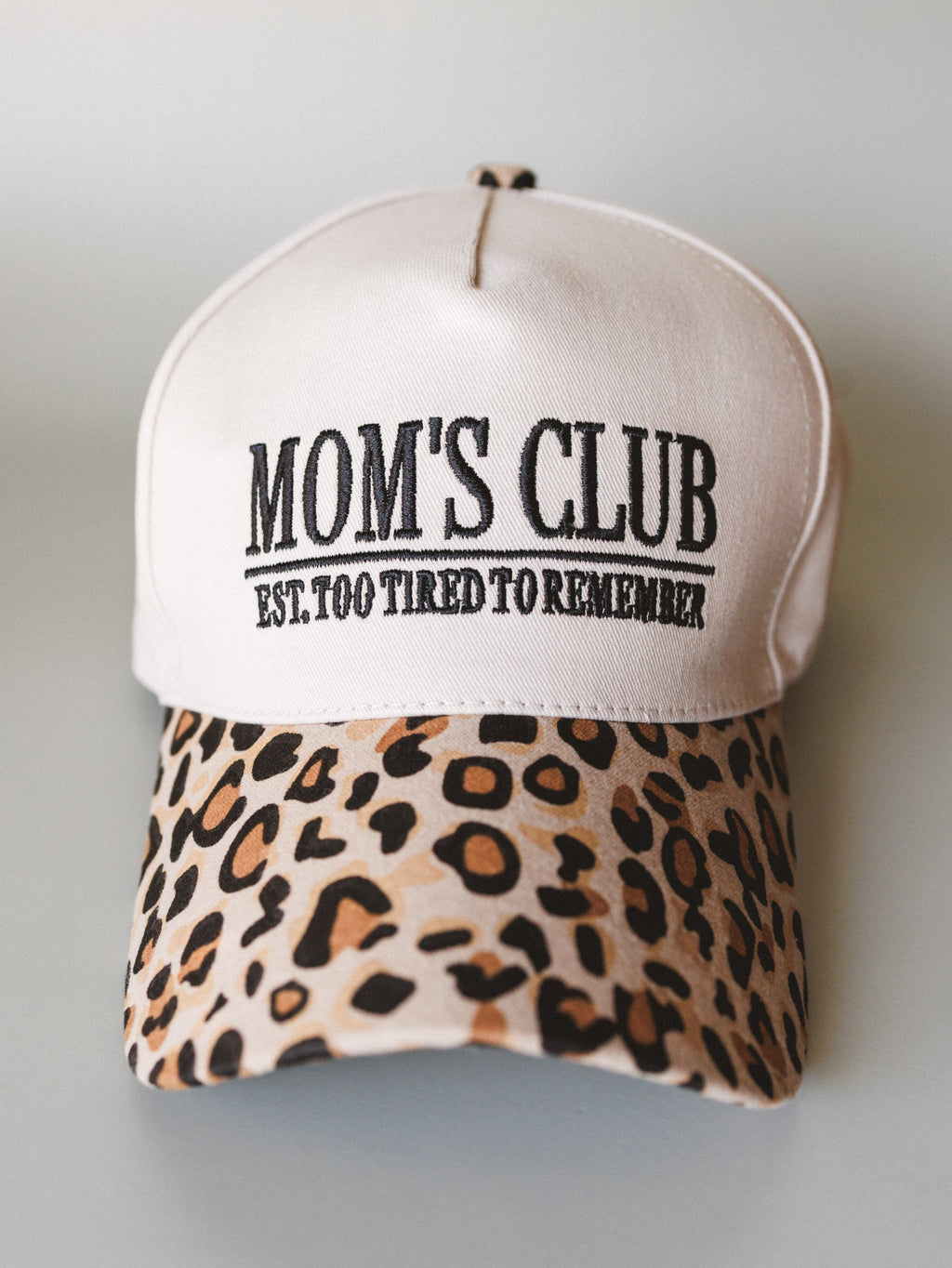 Mom's Club Baseball Hat - Leopard