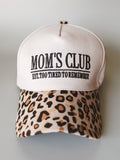 Mom's Club Baseball Hat - Leopard