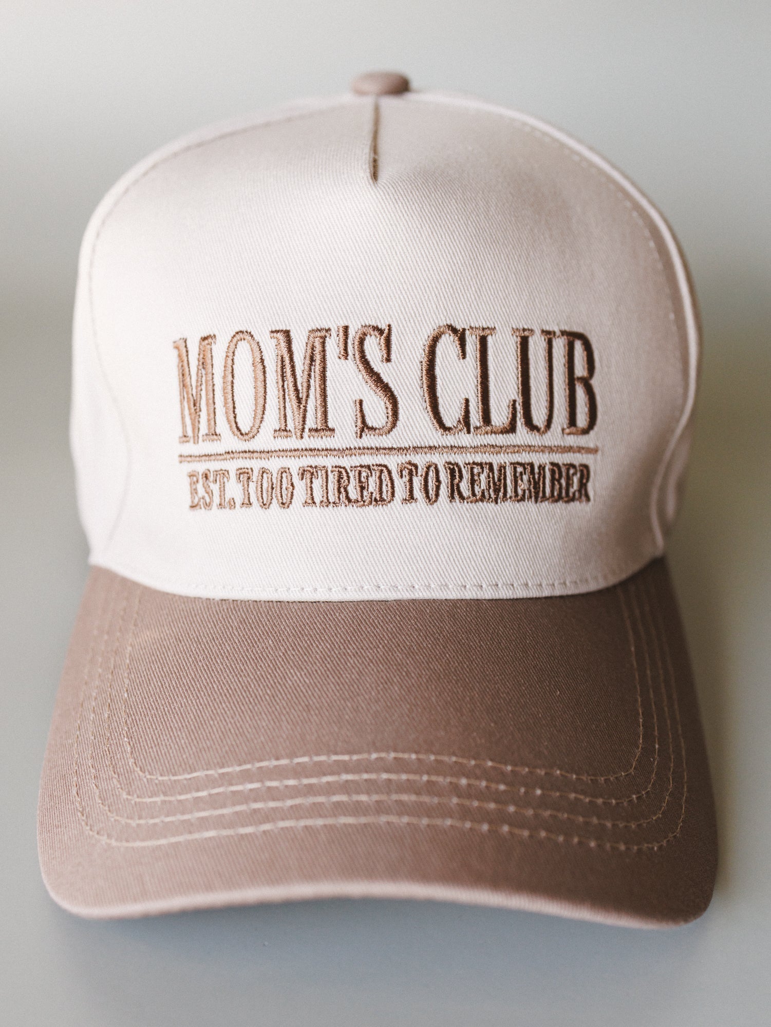 Mom's Club Baseball Hat - Ash Mocha
