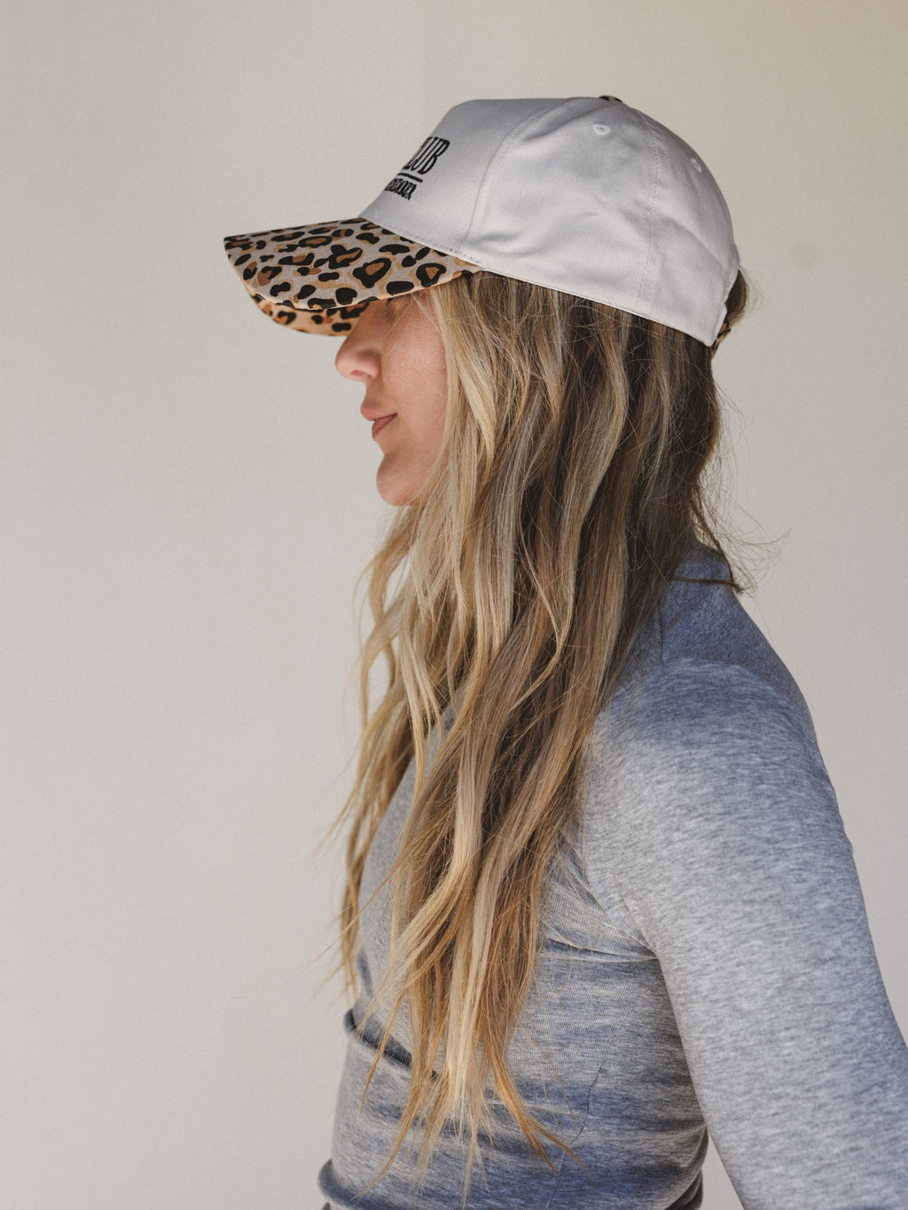 Mom's Club Baseball Hat - Leopard