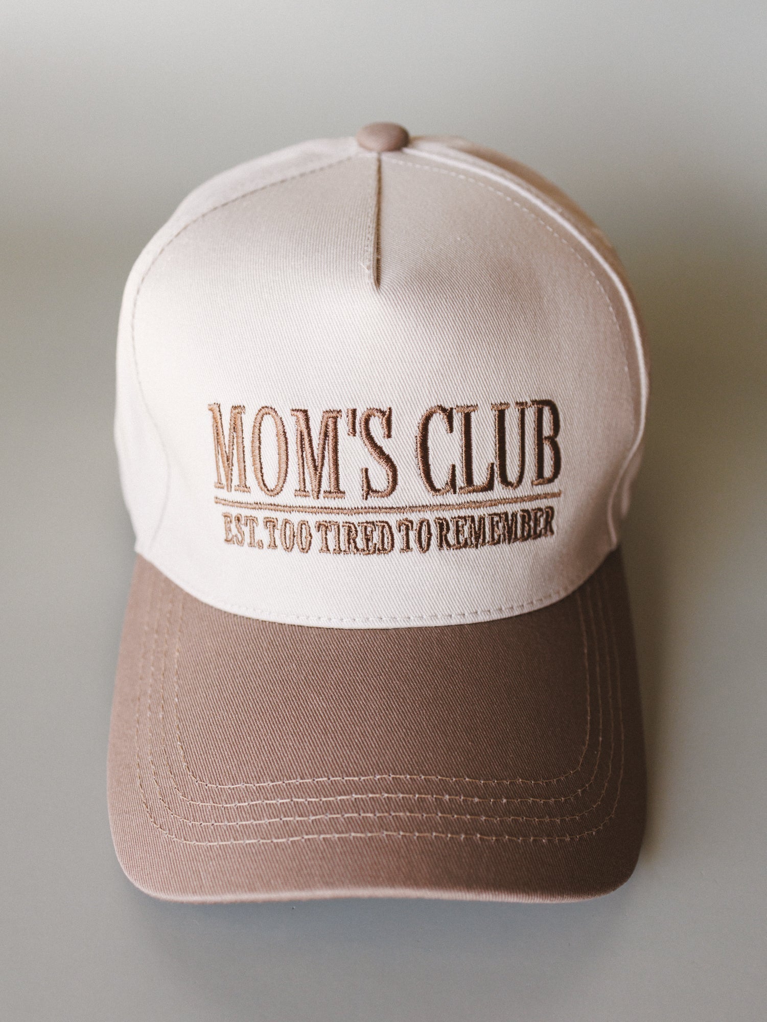 Mom's Club Baseball Hat - Ash Mocha
