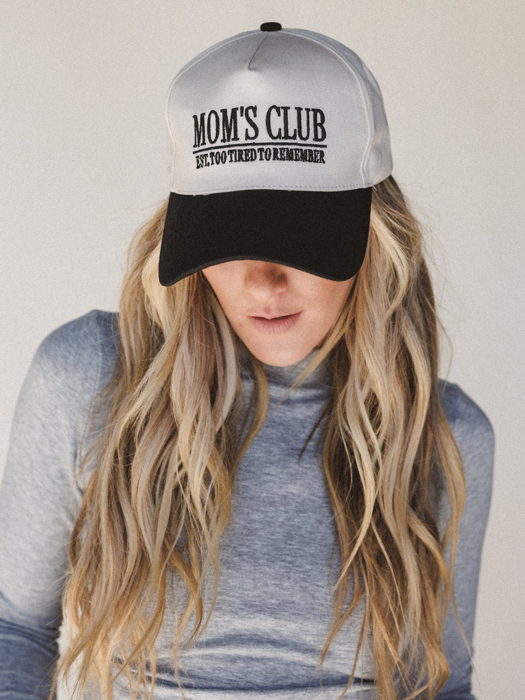 Mom's Club Baseball Hat - Black