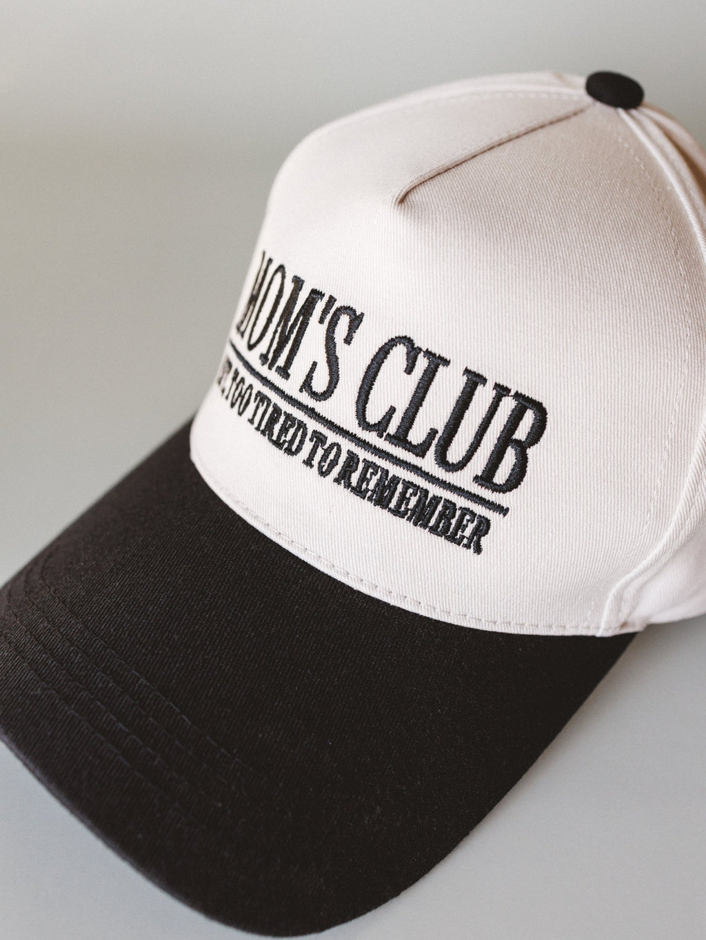 Mom's Club Baseball Hat - Black