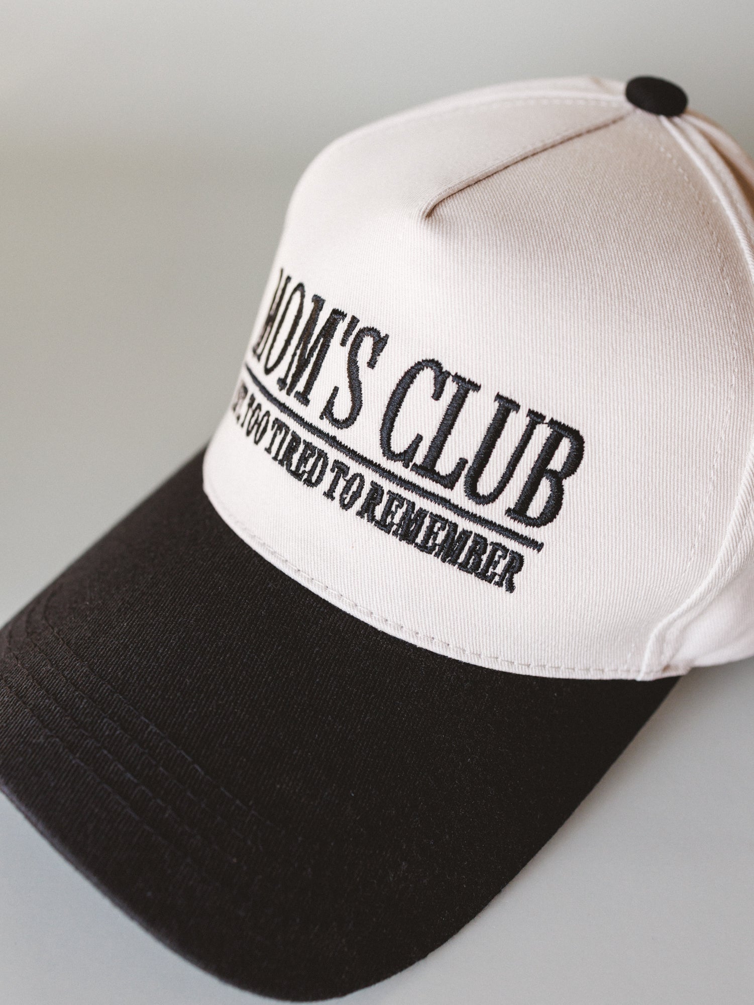 Mom's Club Baseball Hat - Black