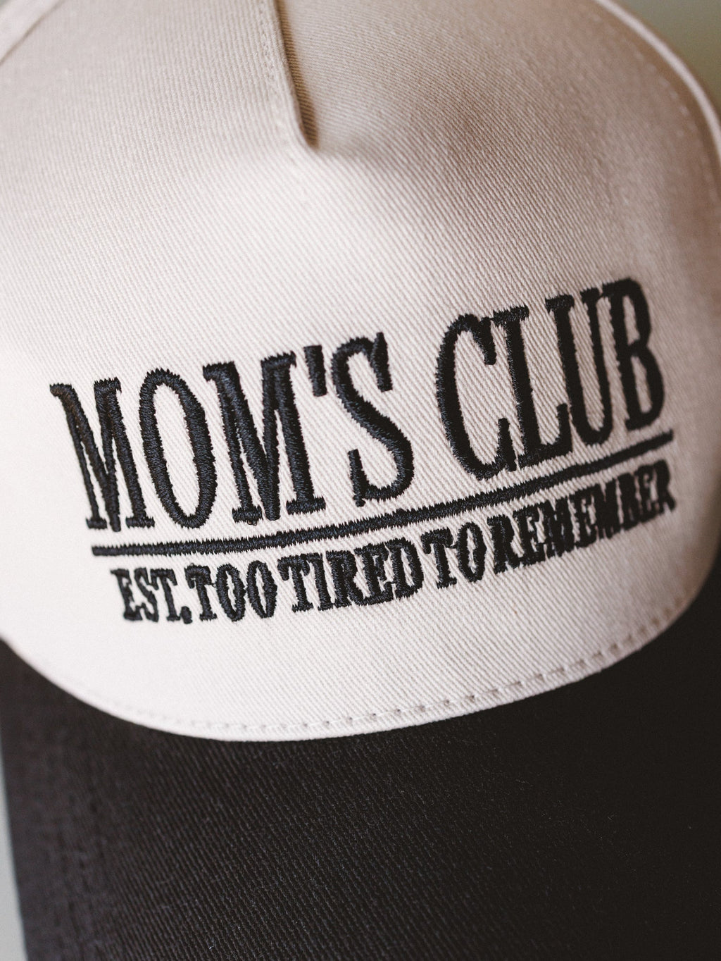 Mom's Club Baseball Hat - Black