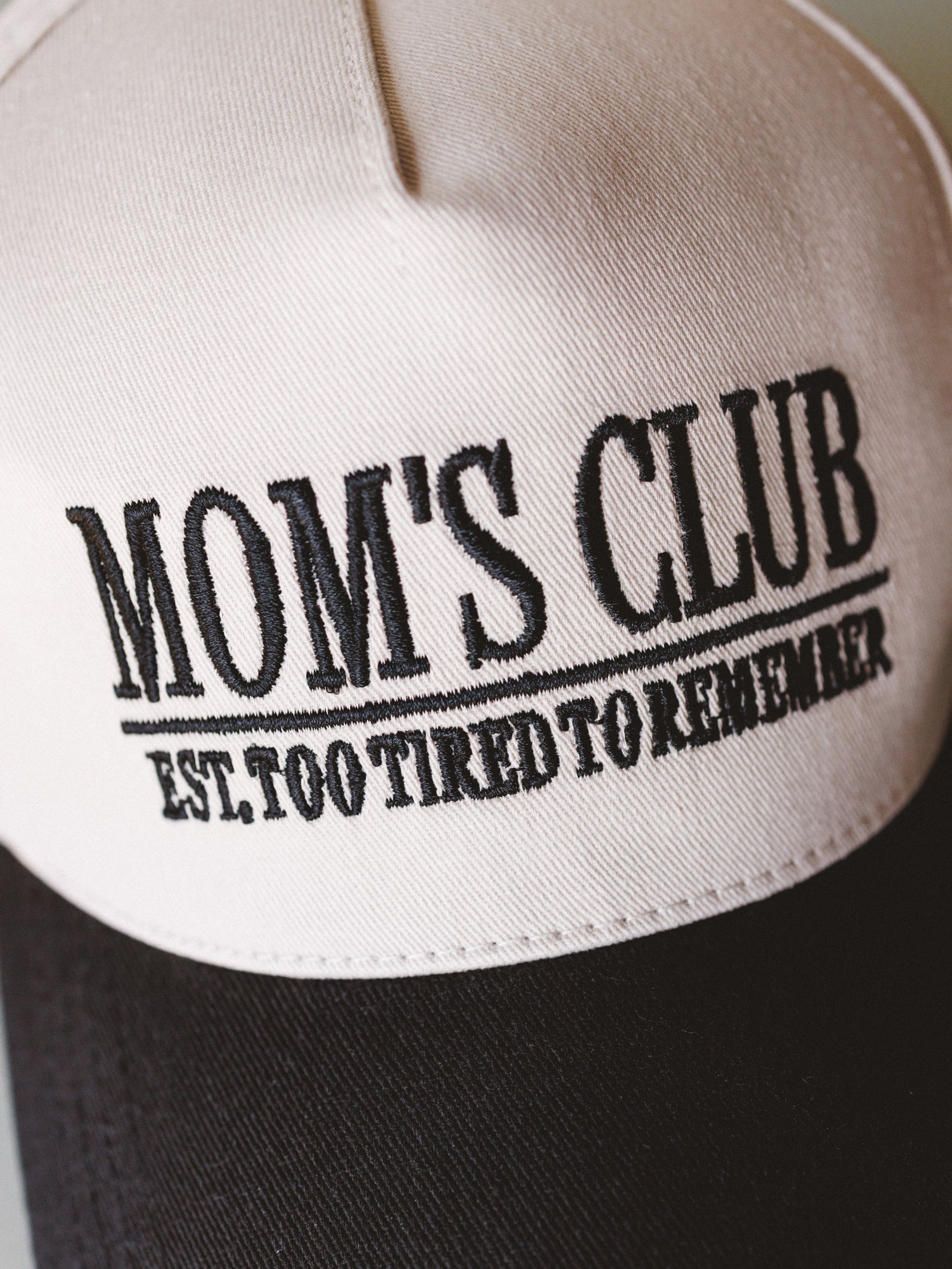 Mom's Club Baseball Hat - Black