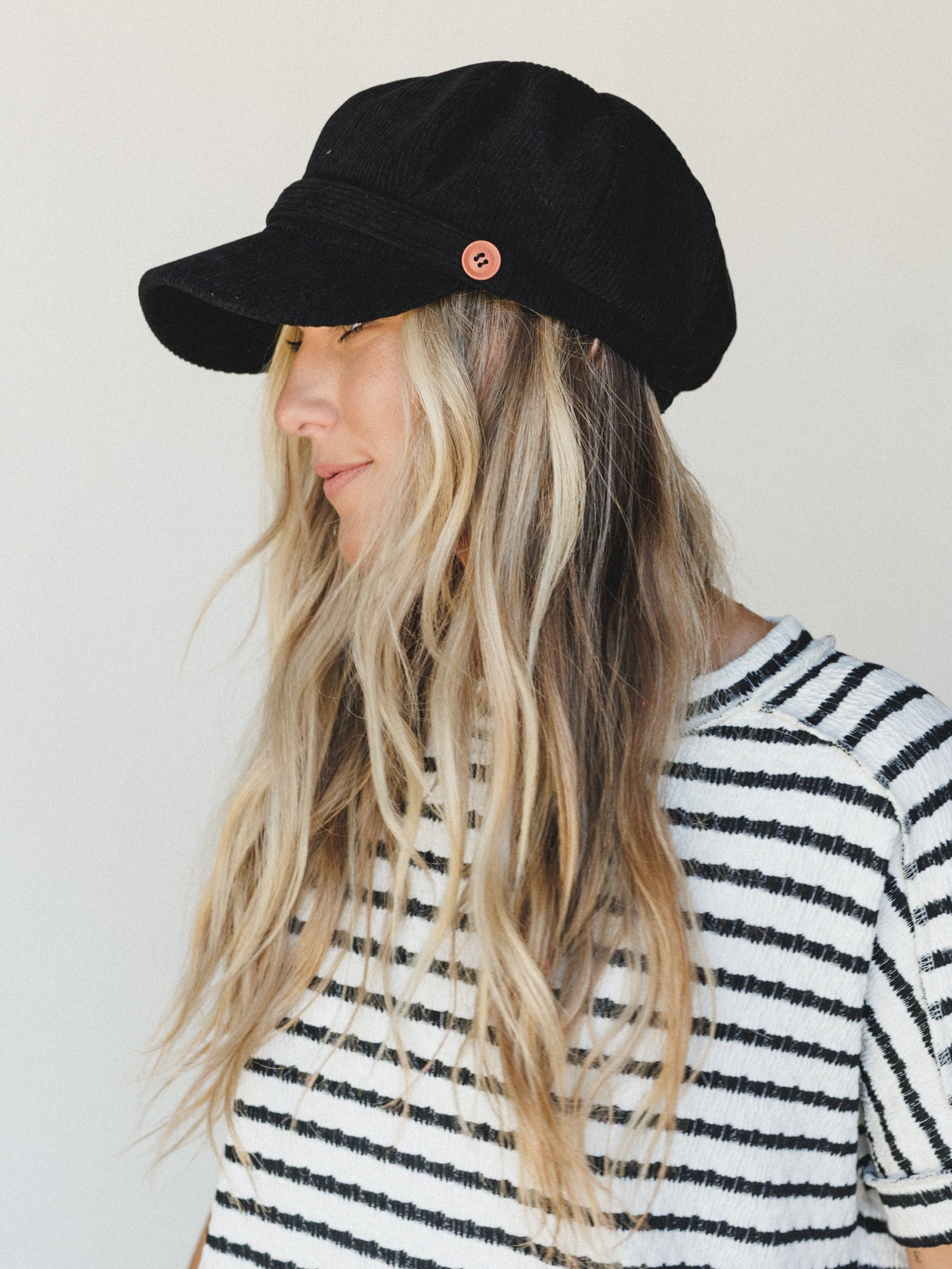 Easy Days Newsboy Cap - Black