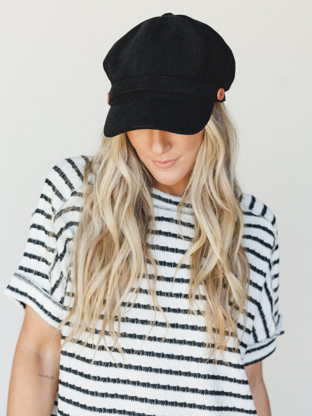 Easy Days Newsboy Cap - Black