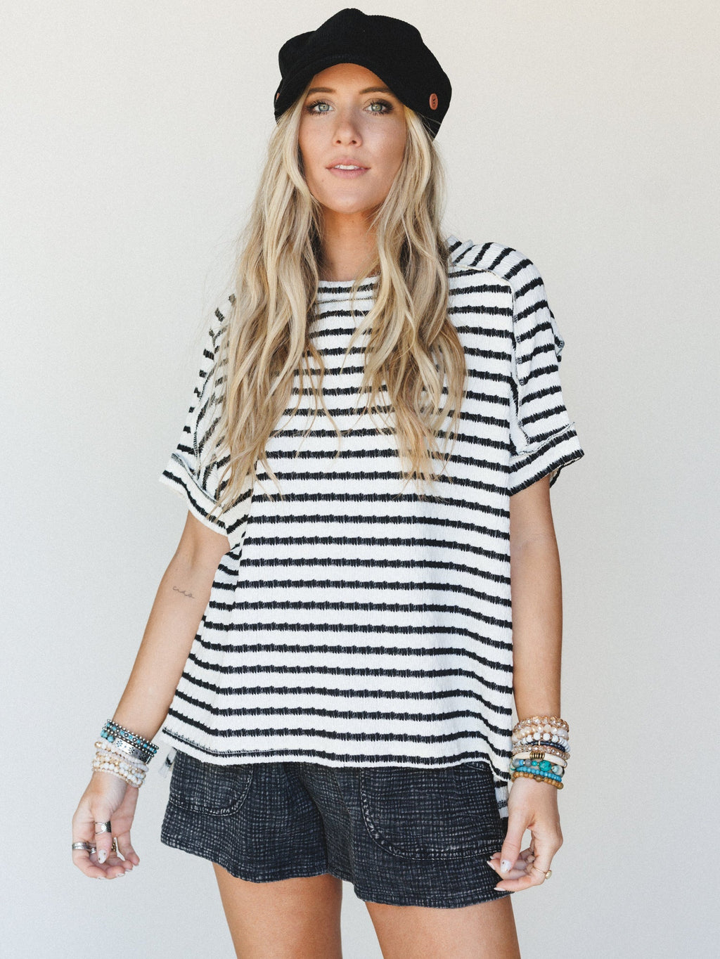 Easy Days Newsboy Cap - Black