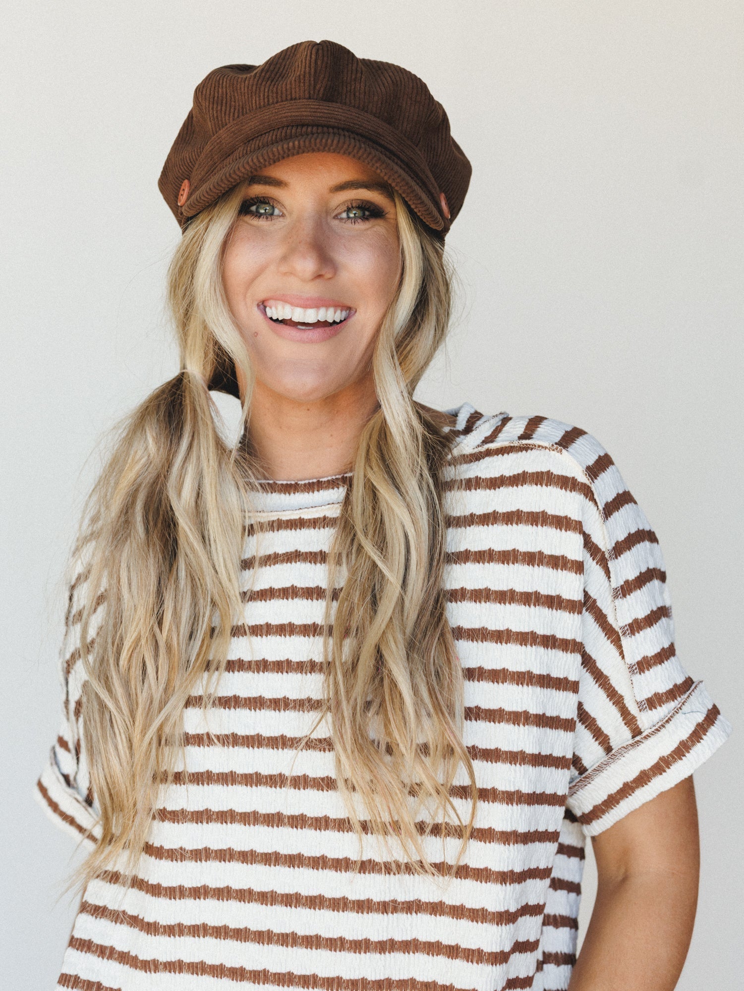 Easy Days Newsboy Cap - Brown