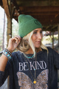 Nesta Smiley Beanie - Green